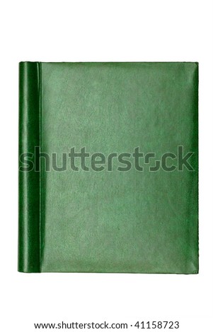 green cover of the book, the texture