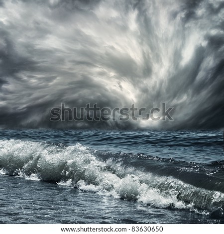 a large wave at sea