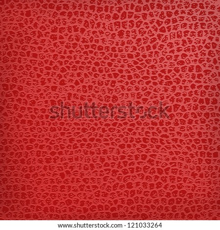 Red seamless vector black leather texture background.