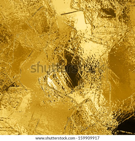 Illustration Of Abstract Gold Background With Copy Space. Gold Glitter Background. Gold Glittering Texture. Hi-Res Golden Grunge Background. Metal Plate Texture