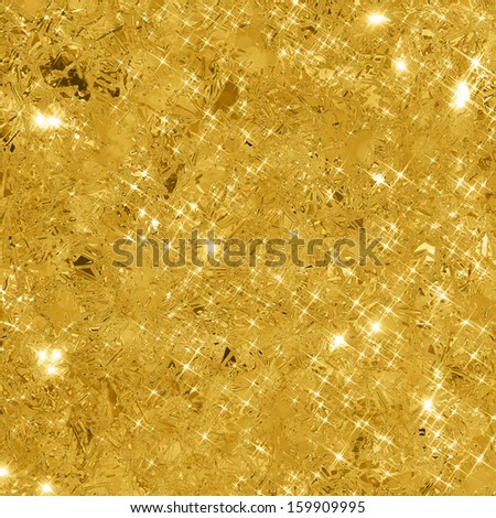 Abstract Gold Background With Copy Space. Gold Glitter Background. Gold Glittering Texture.