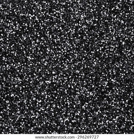 Black glitter texture. Seamless pattern