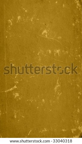 An aged, antique, very old book cover.  It can be used as a texture.