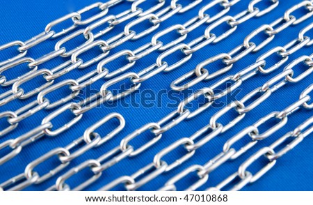 metal chain with a broken link