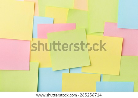 Background of color post-it notes
