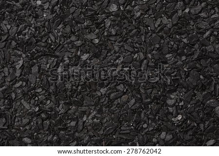 Close up of roll asphalt roofing material