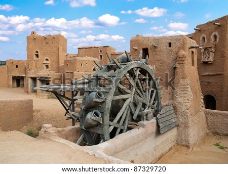 Ancient wheel well in the medieval Mongolian capital Sarai-Batu