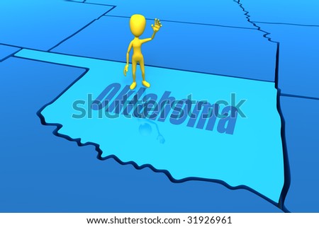 Blue Stick Figure