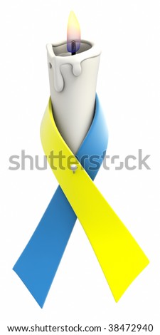 Blue Awareness Ribbon