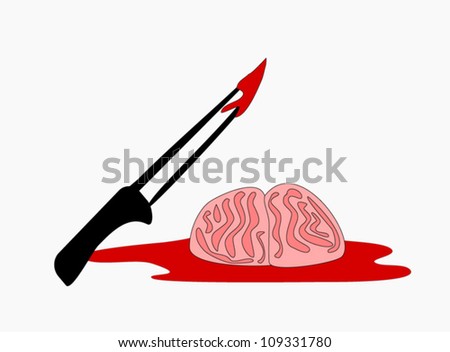 Bloody Knife Cartoon