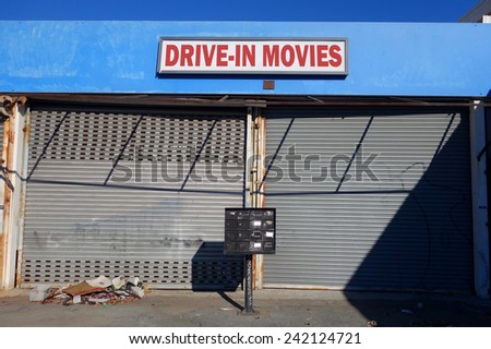 drive in movies sign