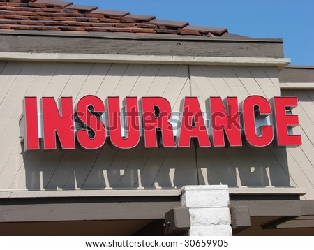 Red Insurance Sign