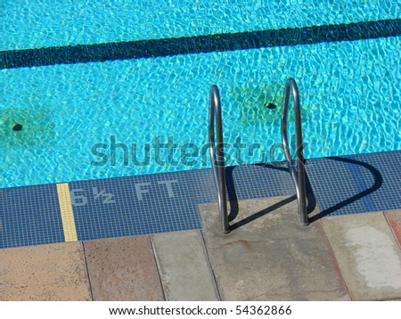public pool with handrail