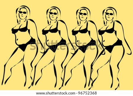 ladies wearing bikini
