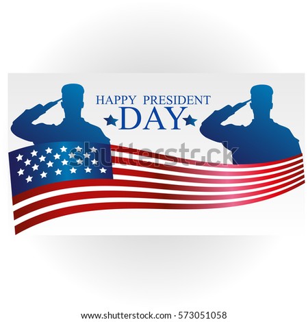 Presidents Day in USA Background. Can Be Used as Banner or Poster. Vector Illustration EPS10. United States of American President holiday. Veterans Day