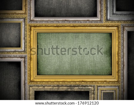 variety of frames arranged side by side