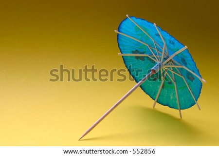 cocktail umbrella - blue #1