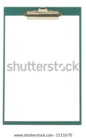 clipboard on white clipboard on white
