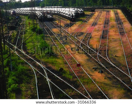 Railroad / railway, seat of distribution and idle time
