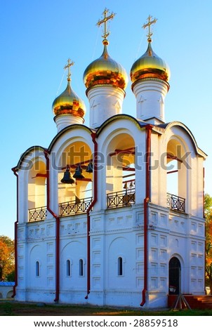 Old Russian church and belltower