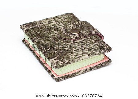 Handmade note book. Look through my portfolio to find more images of the same series
