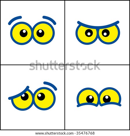 stock vector : Cartoon eyes