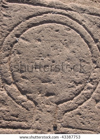 texture of an engrave-symbol on very old grave