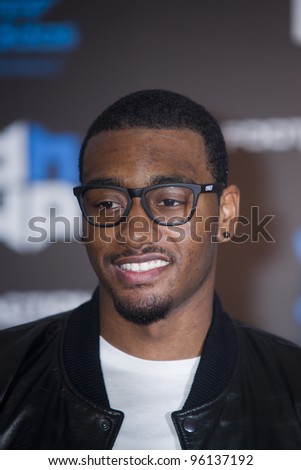 ORLANDO, FLORIDA - FEB. 24: Basketball star Point Guard John Wall of the Washington Wizards attends the VIP All-Star party hosted by Dwight Howard and Adidas.  FEB. 24, 2012 in Orlando Florida.