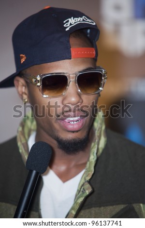 ORLANDO, FLORIDA - FEB. 24: Rap artist B.O.B attends the VIP All-Star party hosted by Dwight Howard and Adidas.  FEB. 24, 2012 in Orlando Florida.