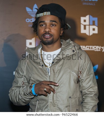 ORLANDO, FLORIDA - FEB. 24: Rap artist MANN attends the VIP All-Star party hosted by Dwight Howard and Adidas on Feb. 24, 2012 in Orlando Florida.