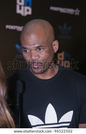 ORLANDO, FLORIDA - FEB. 24: Rap artist DMC attends the VIP All-Star party hosted by Dwight Howard and Adidas on Feb. 24, 2012 in Orlando Florida.