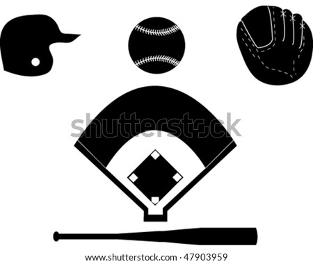 baseball ball silhouette