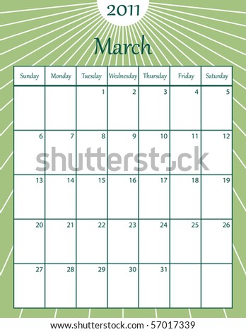 calendars for march 2011. Raster March 2011 Calendar