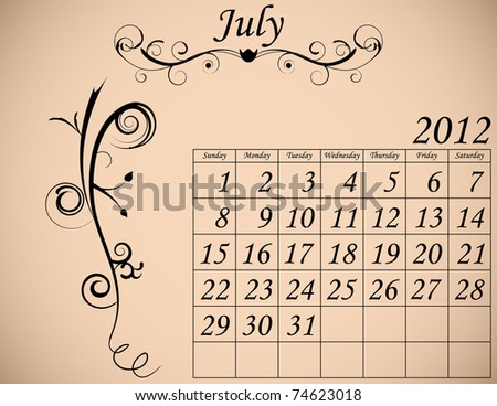 Raster 2012 Calendar Set 2 calendar july 2012. Raster 2012 Calendar Set 2