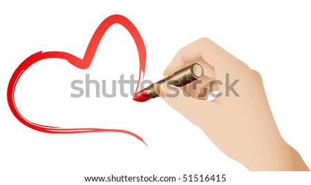 Love Heart Hands Drawing. Hand Drawing a Heart Shape