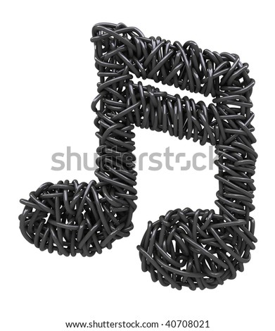 stock photo Wires abstract music symbol black Save to a lightbox 