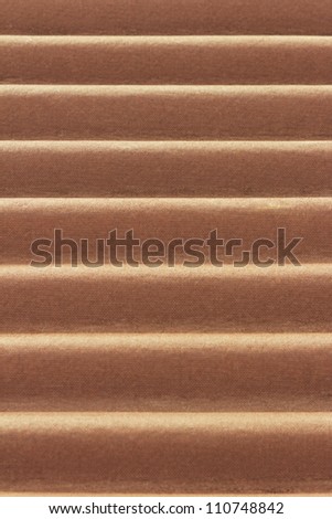 Horizontal strips of a plastic roof. Background