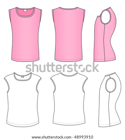 polo shirt outline. stock vector : Outline pink