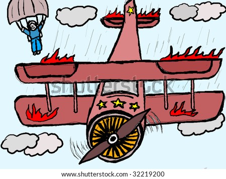 Plane Crash Cartoon