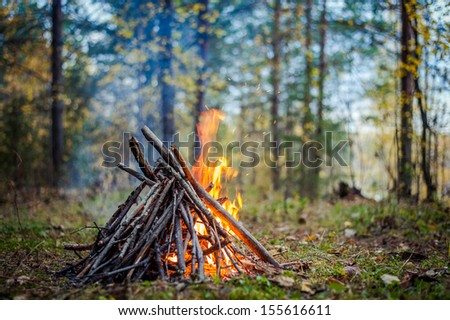 burning fire outdoor