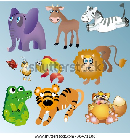 Vector Animal Set. - 38471188 : Shutterstock