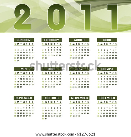 2011 Calendar Eps. stock vector : 2011 Calendar.