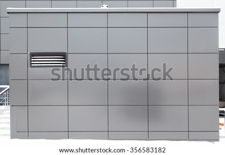 modern metal facade tiles