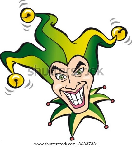 Joker Smiling Stock Vector Illustration 36837331 : Shutterstock