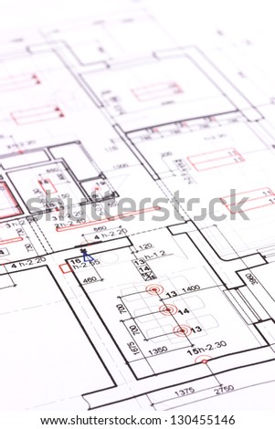 Blueprint or architectural plan background