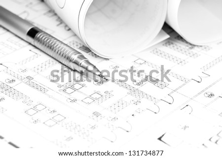 Architecture blueprints and work tools