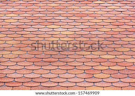 House red roof tiles background
