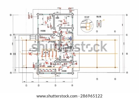 floor plan blueprints, engineering and architecture drawings