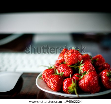 strawberries as an assistant in creative ways