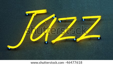 Jazz, generic neon sign.